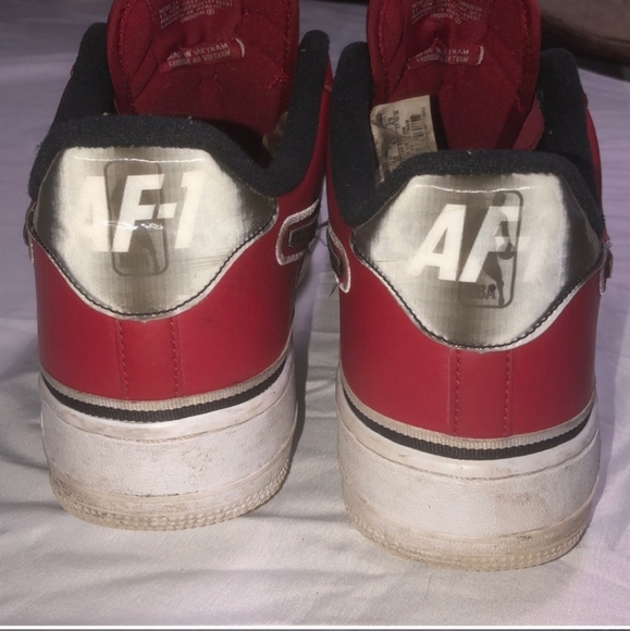 Nike AF-1 size 11 red suede - Picture 3 of 6